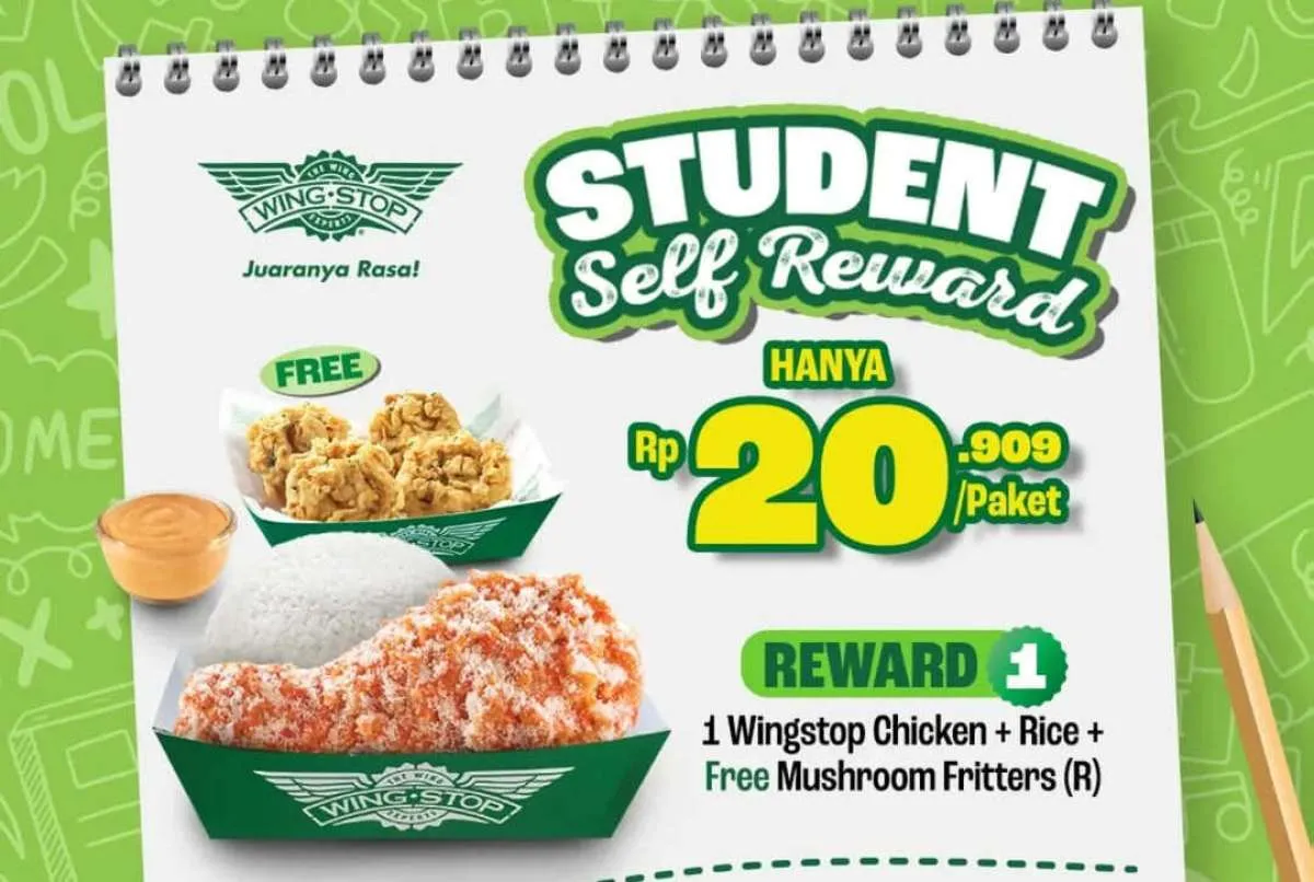 Paket Pelajar Paling Worth It: Promo Wingstop Rp 20.000-an Cuma 1-14 Desember