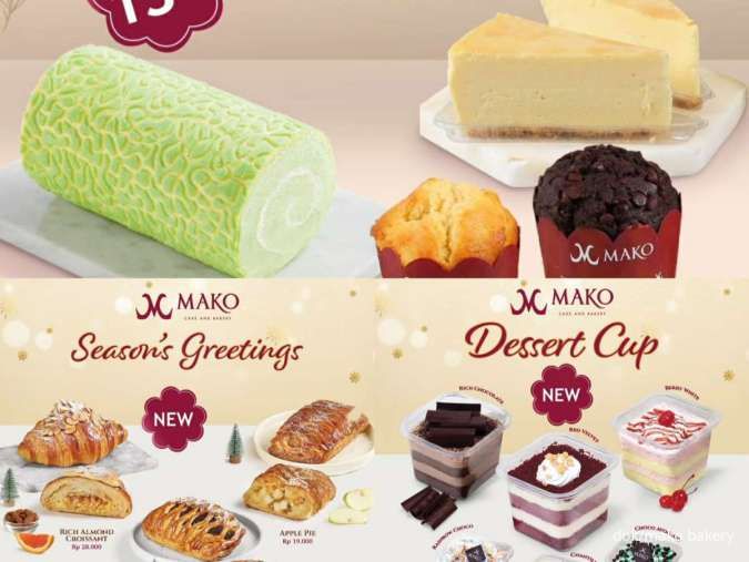 4 Promo Mako Bakery Terbaru 2024: Dessert Cup hingga Apple Pie Rp 19.000