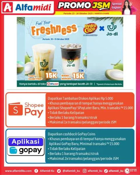 Promo JSM Alfamidi Spesial Gajian Periode 23-26 Oktober 2025