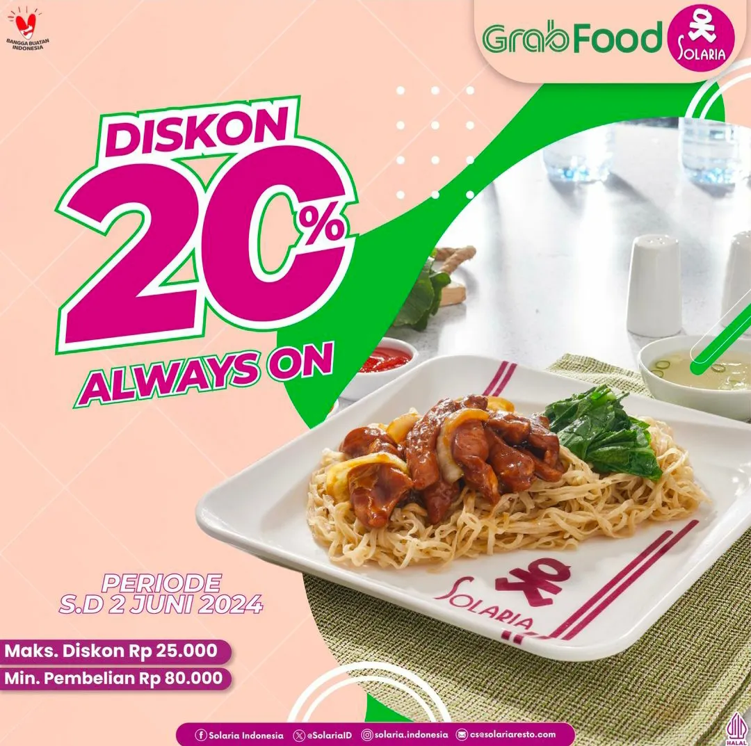 Promo Solaria grabfood