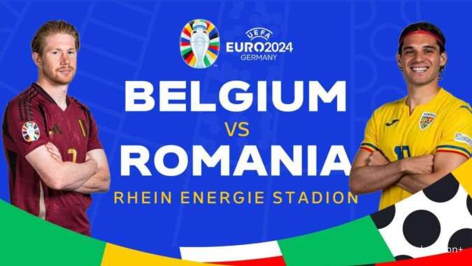 Streaming Belgia vs Rumania, EURO 2024 Minggu (23/6) Pukul 02:00 WIB