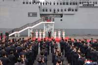 Kim Jong Un Pamerkan Rudal Balistik Antar Benua Terbaru di Parade Militer