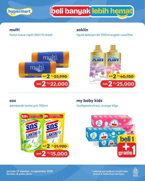 Promo Hypermart Beli Banyak Lebih Hemat Periode 29 Agustus-4 September 2025