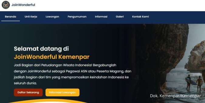 Kemenpar Buka Lowongan Magang untuk Fresh Graduate, Banyak Posisi Dibuka