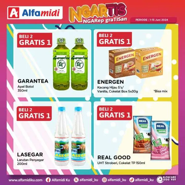 Promo Alfamidi Ngartis (Ngarep Gratisan) Periode 1-15 Juni 2024