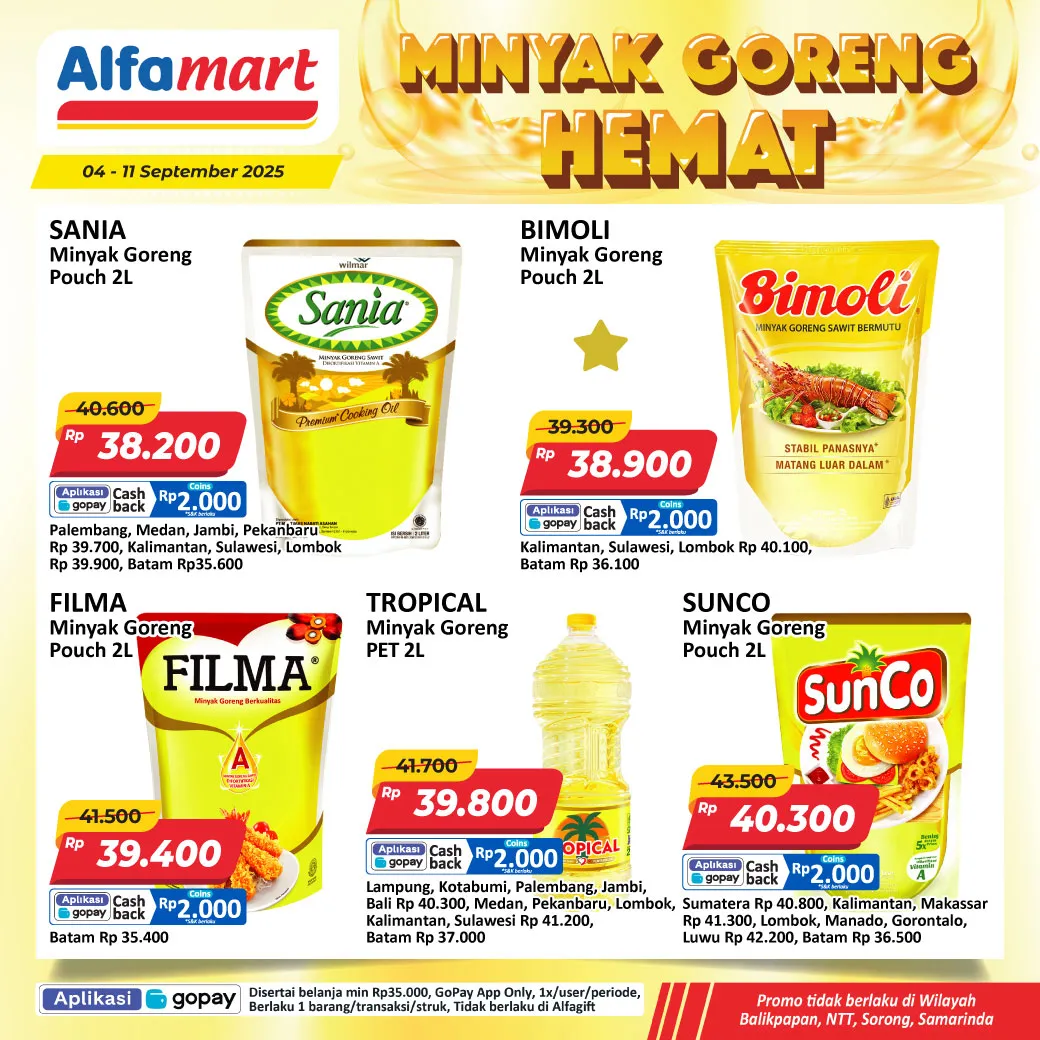 Promo Minyak Goreng Alfamart Periode 4-11 September 2025