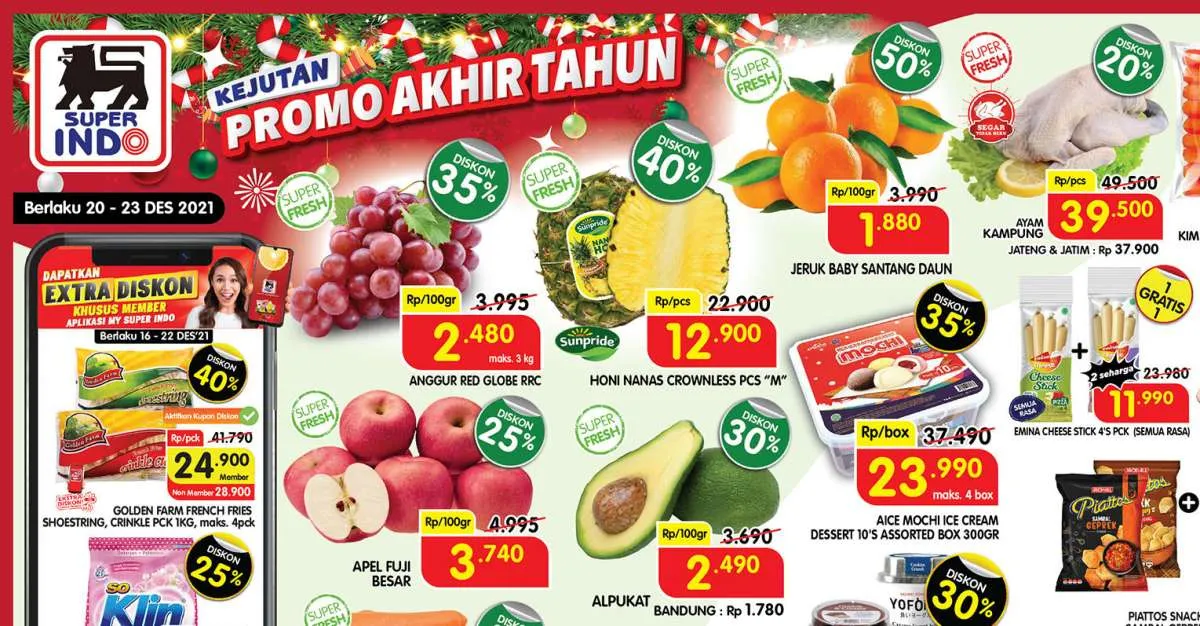 Promo Superindo Terbaru 20-23 Desember 2021, Nikmati Kejutan Promo di Akhir Tahun