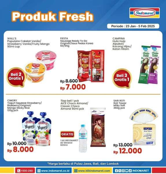 Promo Indomaret Super Hemat 23 Januari-5 Februari 2025