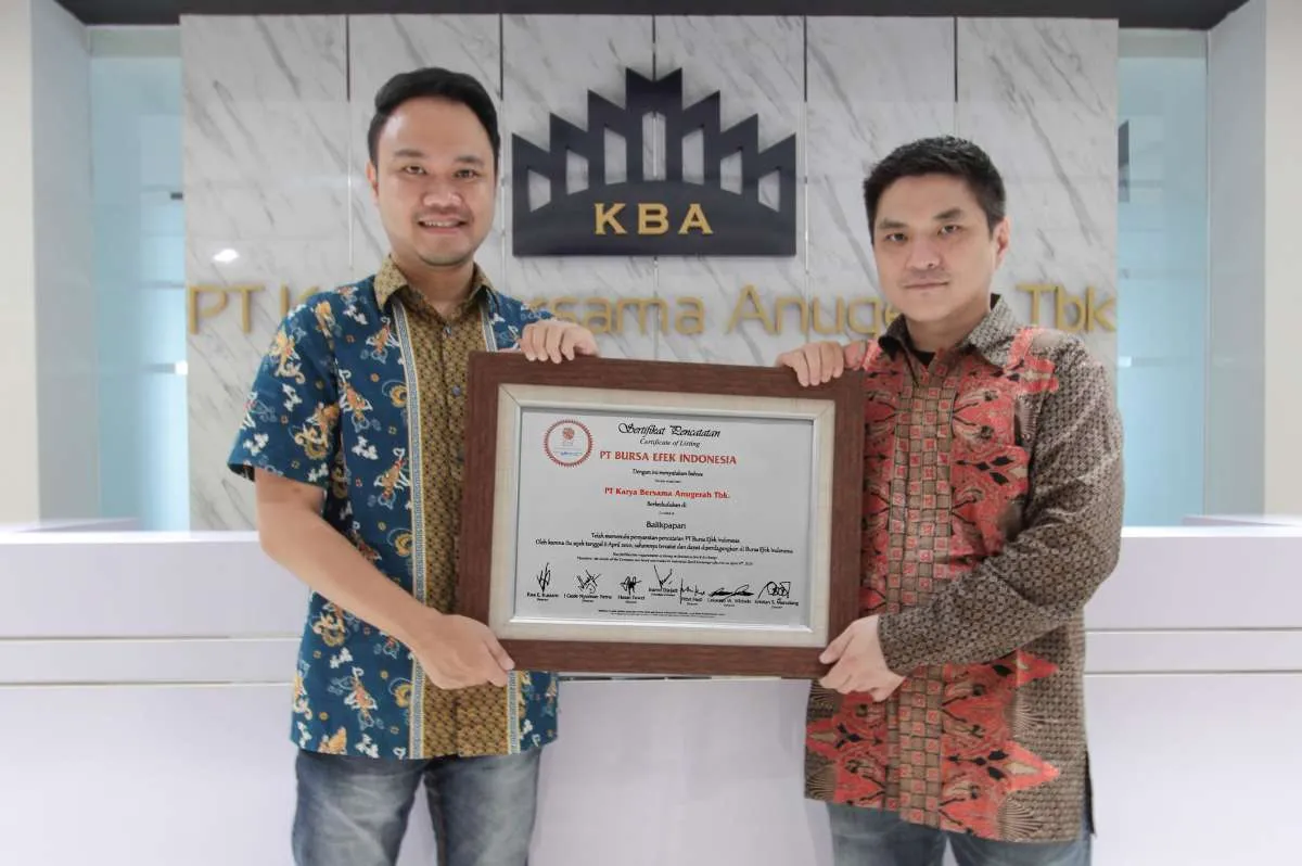 Karya Bersama Anugerah (KBAG) resmi mencatatkan sahamnya di BEI