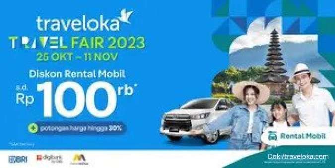PromoTraveloka Travel Fair 2023, Nikmati Diskon Rental Mobil hingga Rp 100.000