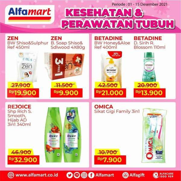 Promo Alfamart Terbaru, Aneka Produk Kesehatan dan Perawatan Tubuh Jadi Lebih Murah