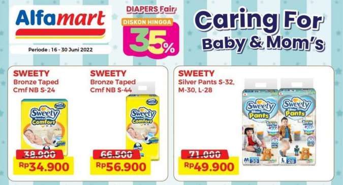 Promo Alfamart Diapers Fair Diskon s/d 35%, Berlaku hingga 30 Juni 2022