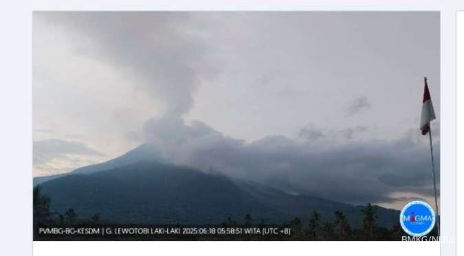 Cek Gunung Berstatus Siaga (18/6) Pasca Erupsi Gunung Lewotobi Laki-laki