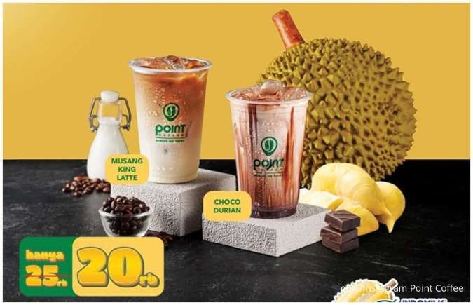 Durian Lovers Merapat! Promo Musang King Series Point Coffee Cuma Rp 20.000