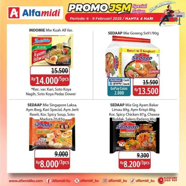 Promo JSM Alfamidi Hanya 4 Hari Periode 6-9 Februari 2025