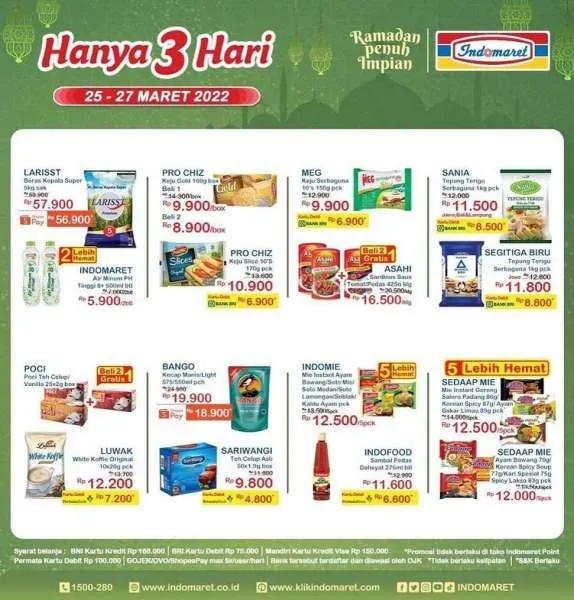 Promo JSM Indomaret 25-27 Maret 2022