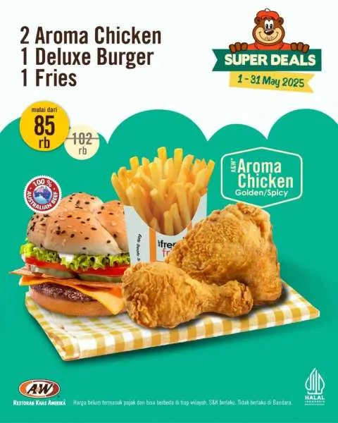 Promo A&W with Deluxe Burger