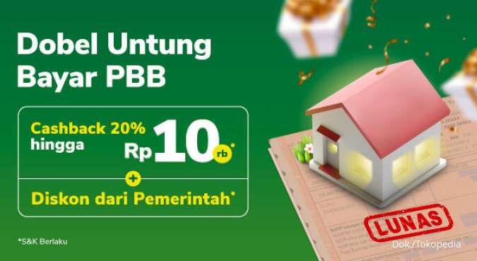 Promo Tokopedia April 2022, Bayar PBB Dapat Cashback hingga 20%