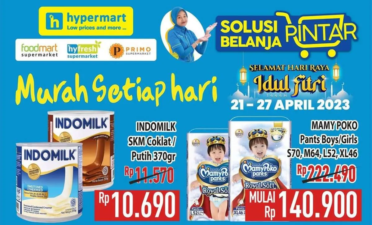 Katalog Promo Hypermart Weekday Spesial Idul Fitri Periode hingga 27 April 2023