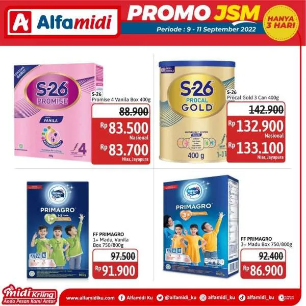 Promo JSM Alfamidi Periode 9-11 September 2022