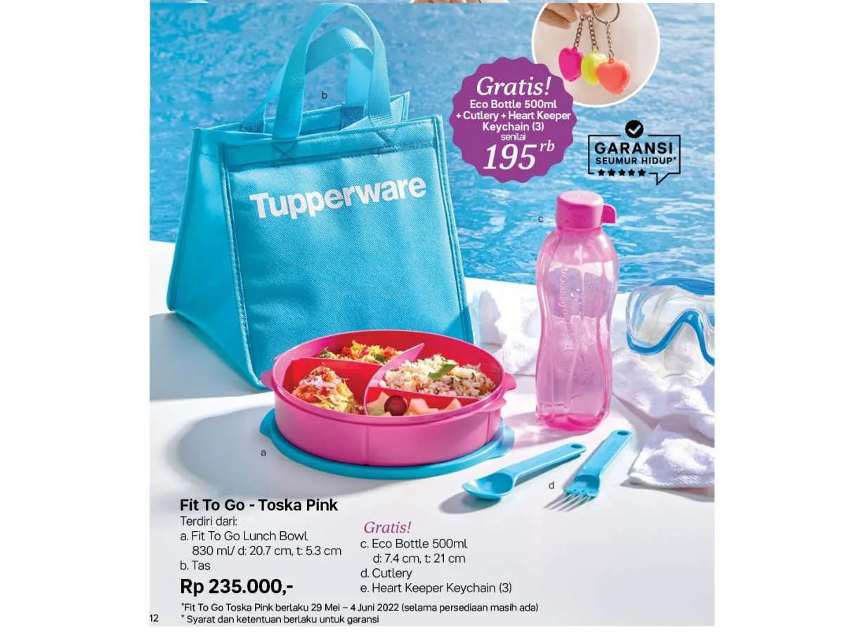 Promo Tupperware Juni 2022, Ada Diskon Lunch Box & Botol Minum