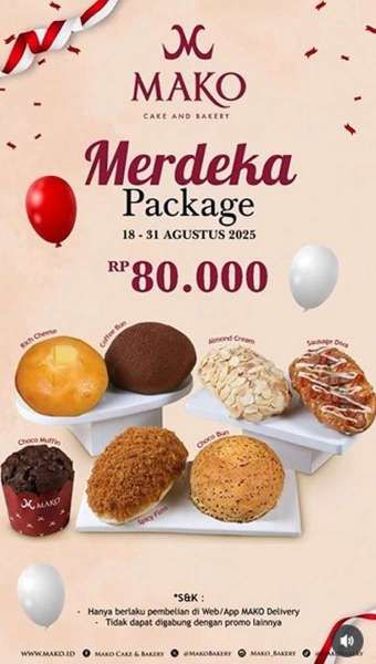 Promo Mako Bakery Merdeka 18-31 Agustus 2025