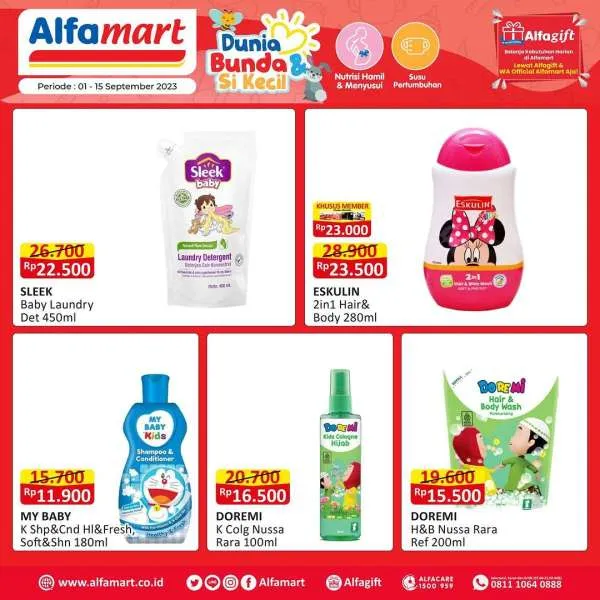 Promo Alfamart Dunia Bunda & Si Kecil Periode 1-15 September 2023