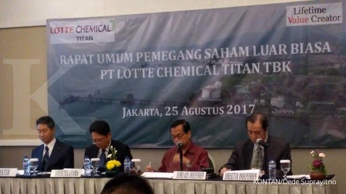 Lotte Chemical Titan (FPNI) umumkan transaksi afiliasi senilai Rp 4,36 miliar