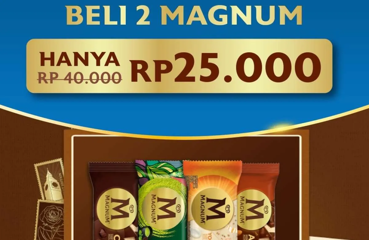 Promo Es Krim Magnum di Klik Indomaret Juni 2025, Beli 2 Rp 25.000 Akan Berakhir
