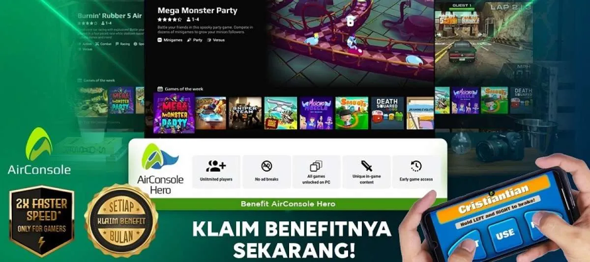 Tak perlu beli konsol untuk nge-game, Melon Indonesia mendatangkan AirConsole