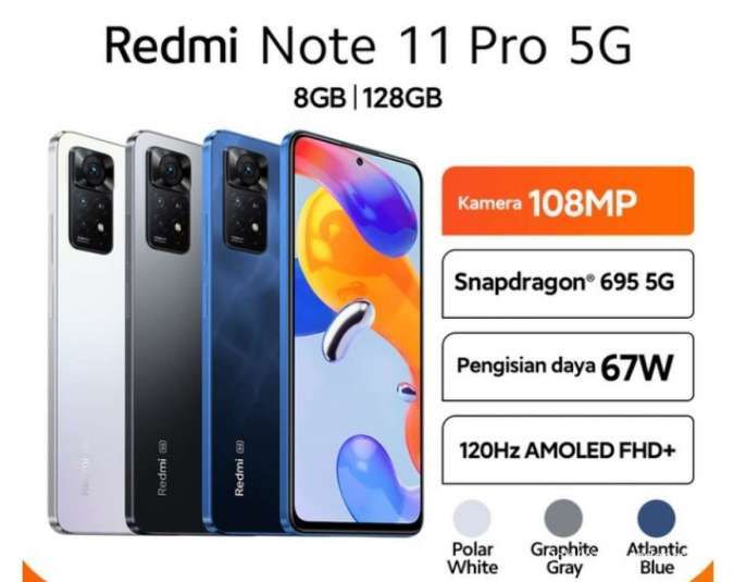 Cek Harga HP Redmi Note 11 Pro 5G Terbaru dan Spesifikasinya