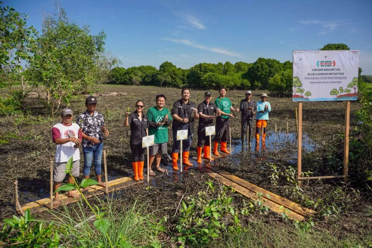 BNI Sekuritas Berkontribusi untuk Net Zero Emission melalui Konservasi Mangrove 