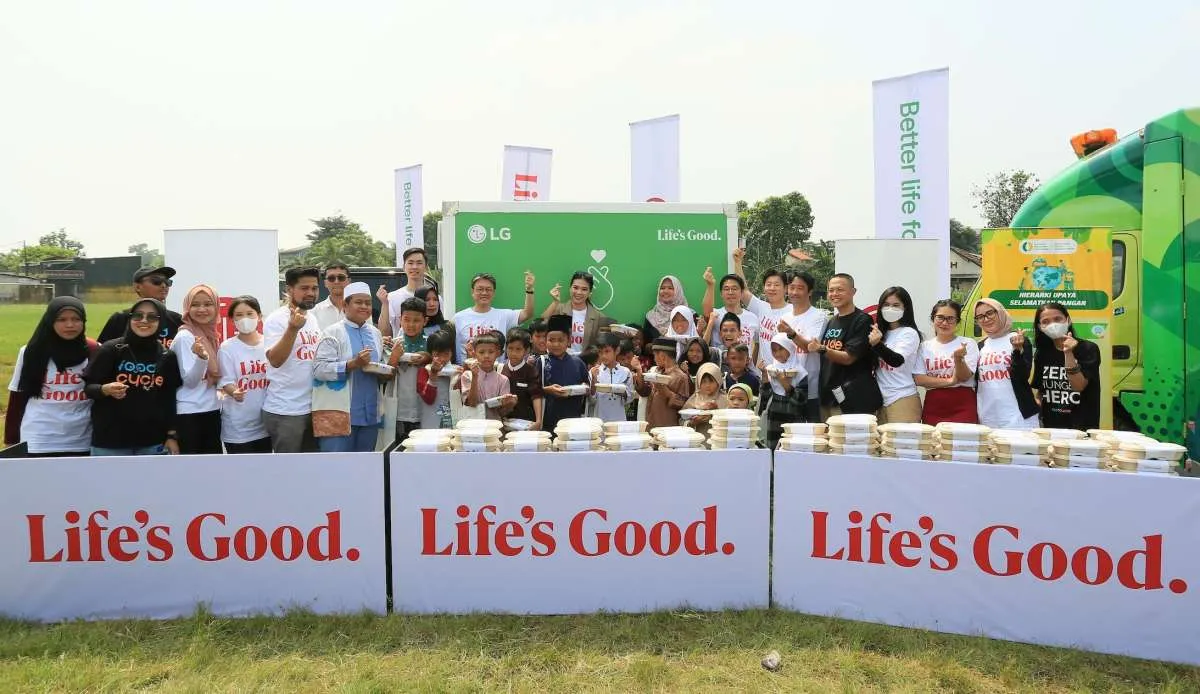 Penutup Rangkaian Kampanye Better Life for All, LG Distribusikan 3.000 Paket Makanan