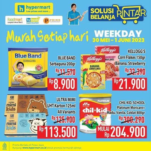 Promo Hypermart Hyper Diskon Weekday Periode 30 Mei-1 Juni 2023