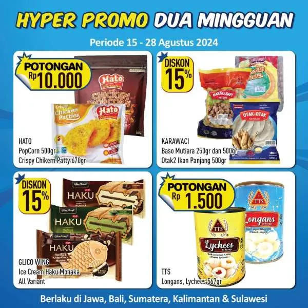 Promo Hypermart Dua Mingguan Periode 15-28 Agustus 2024