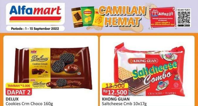 Promo Alfamart di 13 September 2022, Camilan yang Lebih Murah