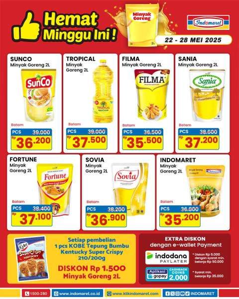 Promo Minyak Goreng di Indomaret 22-28 Mei 2025
