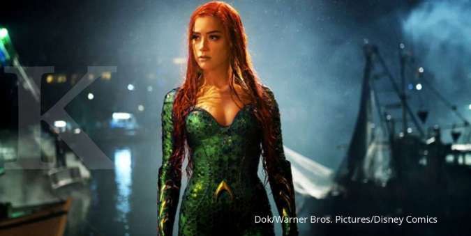 Amber Heard sebagai Mera dalam film Aquaman (2018) dari Warner Bros.