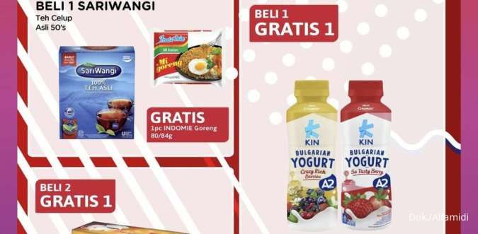 Promo Alfamidi Ngartis Periode 16-31 Agustus 2024, Yogurt Drink Beli 1 Gratis 1