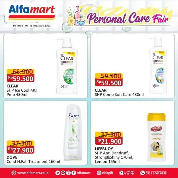 Promo Alfamart Personal Care Fair Periode 1-15 Agustus 2023