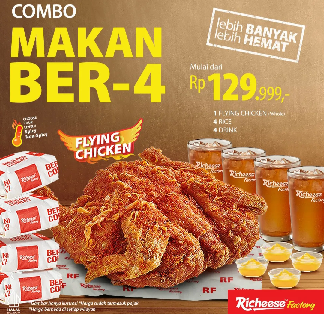 Promo Richeese Combo Makan Ber-4