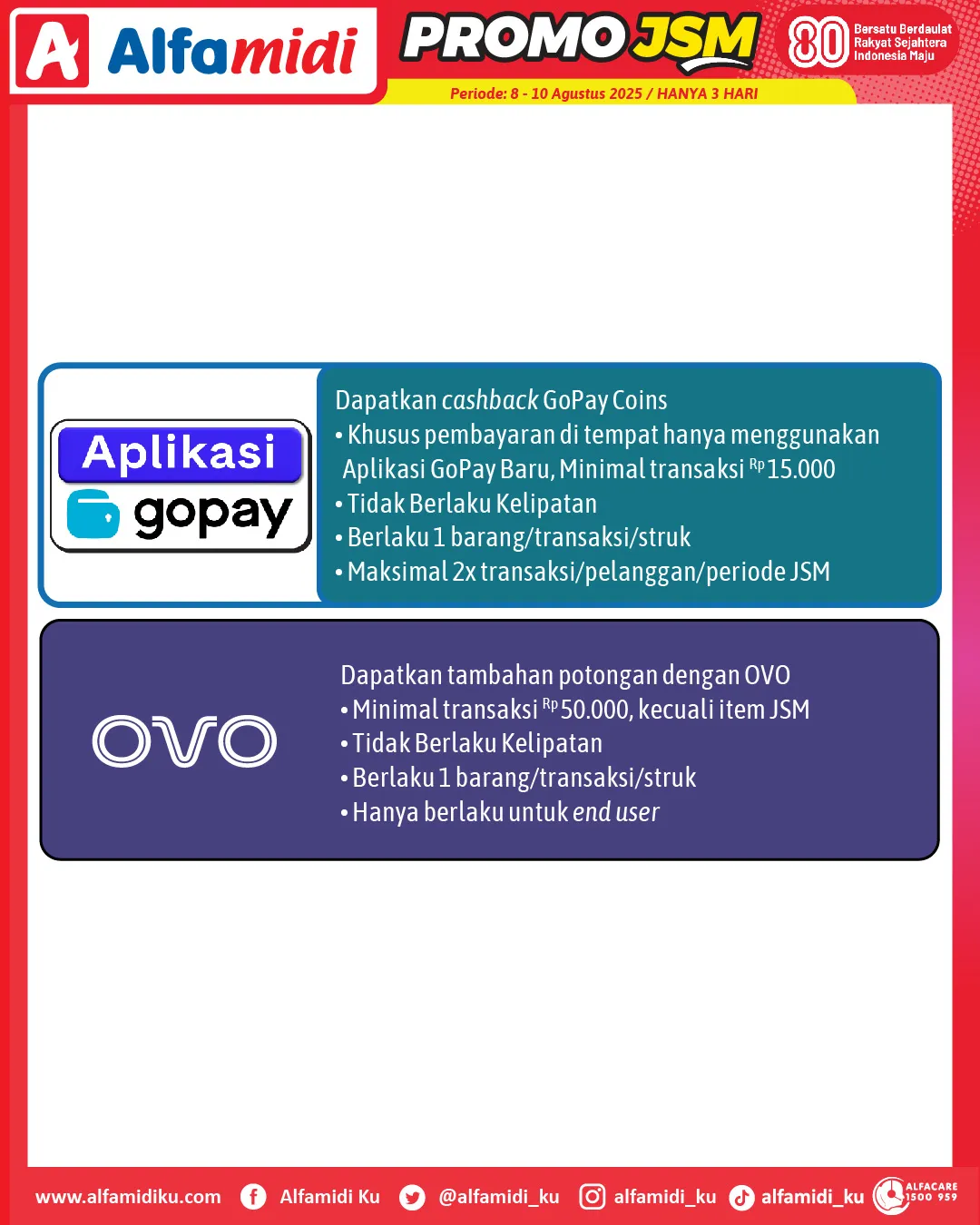 Promo JSM Alfamidi Periode 8-10 Agustus 2025