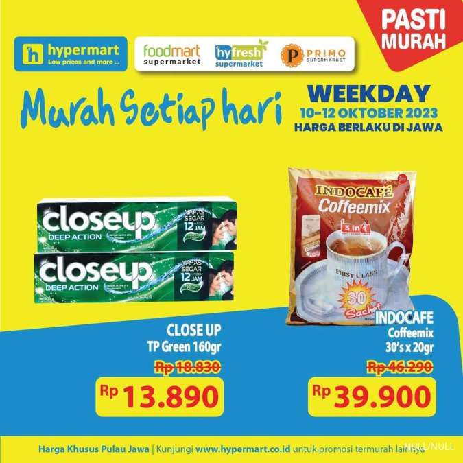 Promo Hypermart Hyper Diskon Weekday Terbaru 10-12 Oktober 2023