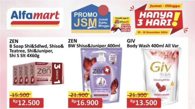 Promo Deterjen & Sabun Mandi di Alfamart hingga Tip Top, Potongan Harga Sampai Minggu