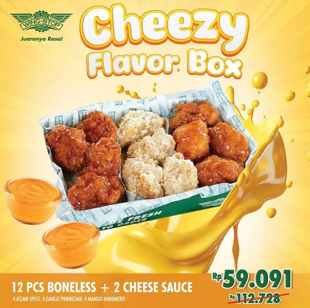 Wingstop Cheezy Flavor Box