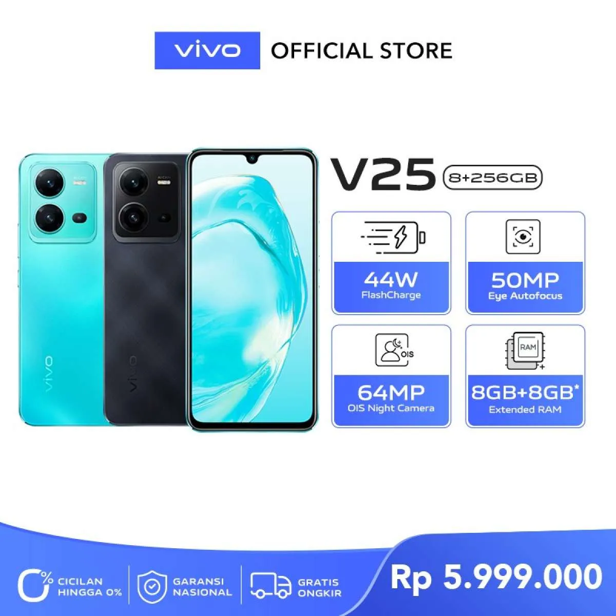 Pilihan HP Vivo Terbaru 2022, Ini Dia Spesifikasi dan Harga HP Vivo V25
