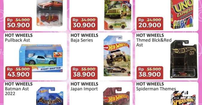 Hot Wheels Beli 2 Gratis 1, Cek Promo Alfamart Back to School Periode 1-15 Juli 2024