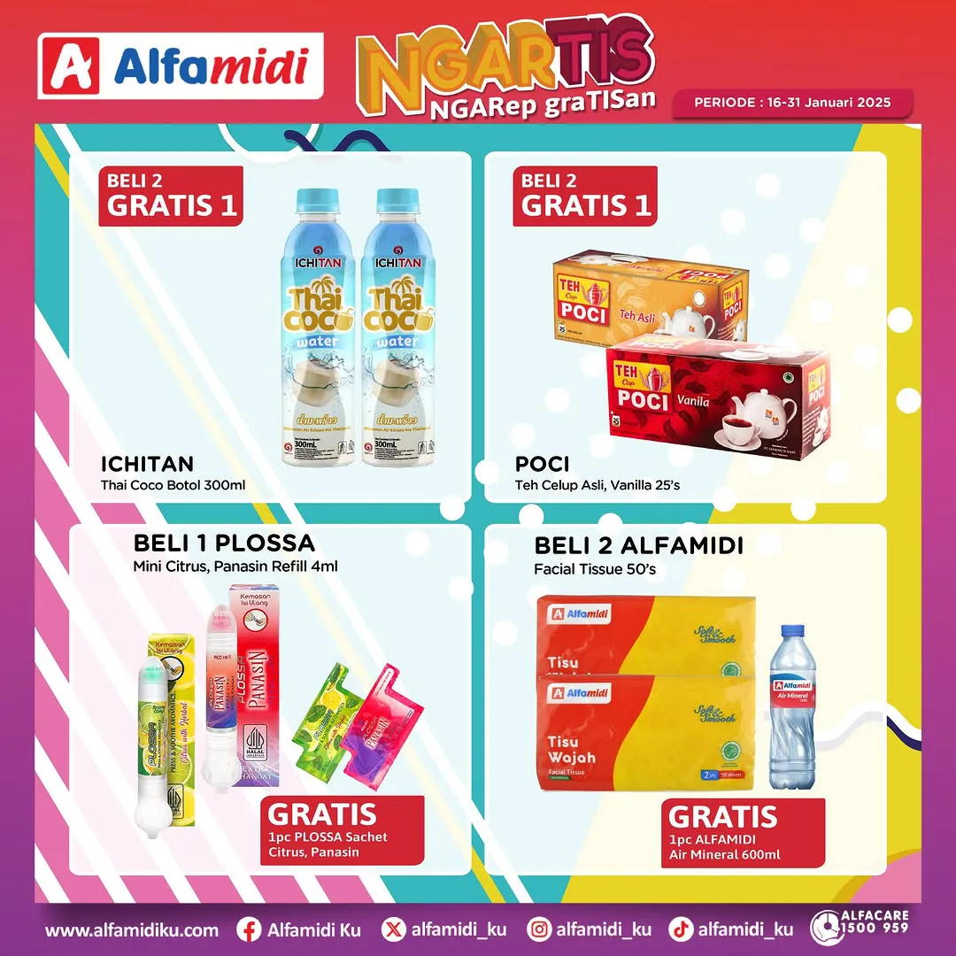 Promo Alfamidi Ngartis (Ngarep Gratisan) Periode 16-31 Januari 2025