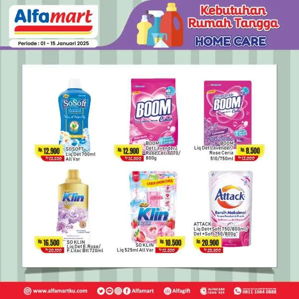 Promo Alfamart Home Care Periode 1-15 Januari 2025