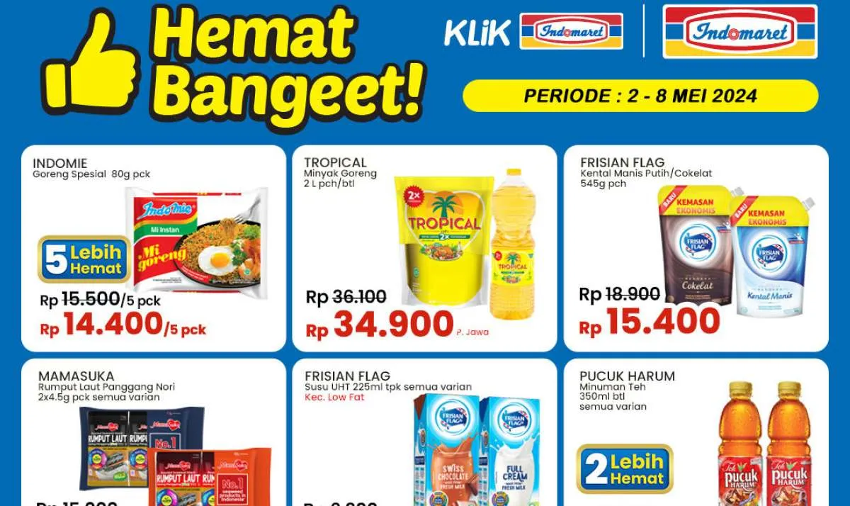 Promo Indomaret Hemat Banget Berakhir Besok, Harga Berlaku di Jawa-Bali dan Lombok